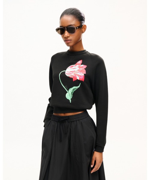 KENZO(ケンゾー)の「'KENZO Tulip' スウェット イン コットン(スウェット・レディース・ブラック系その他5・MEDIUM/SMALL/X-SMALL)」の4枚目の写真