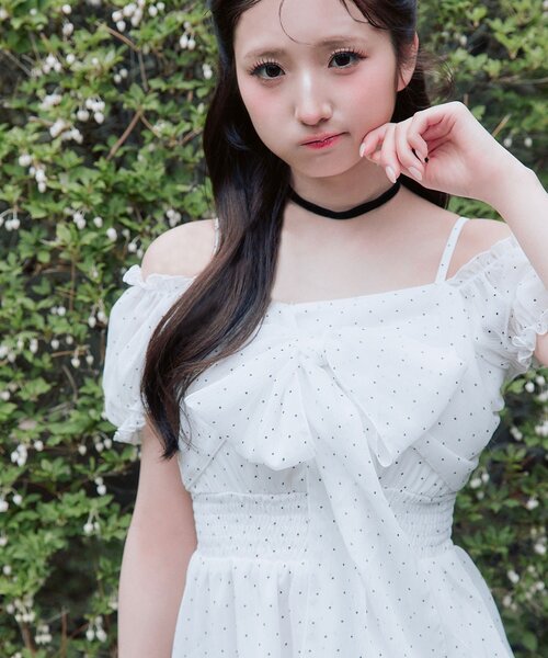 OLIVE des OLIVE(オリーブデオリーブ)の「フェアリーチュニック(チュニック・レディース・ブラック/ピンク/オフホワイト・FREE)」の8枚目の写真
