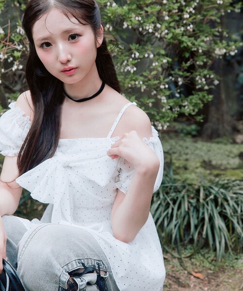 OLIVE des OLIVE(オリーブデオリーブ)の「フェアリーチュニック(チュニック・レディース・ブラック/ピンク/オフホワイト・FREE)」の11枚目の写真