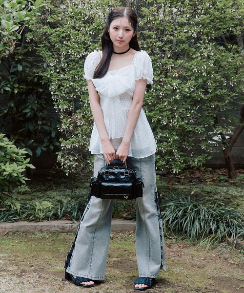 OLIVE des OLIVE(オリーブデオリーブ)の「フェアリーチュニック(チュニック・レディース・ブラック/ピンク/オフホワイト・FREE)」の13枚目の写真