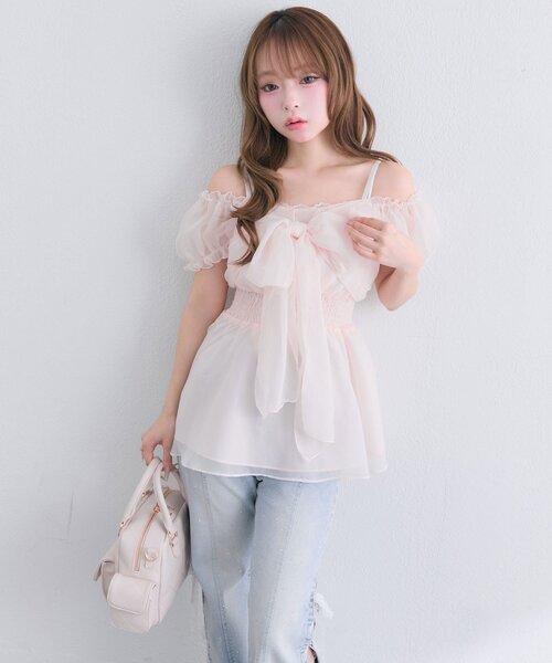 OLIVE des OLIVE(オリーブデオリーブ)の「フェアリーチュニック(チュニック・レディース・ブラック/ピンク/オフホワイト・FREE)」の19枚目の写真