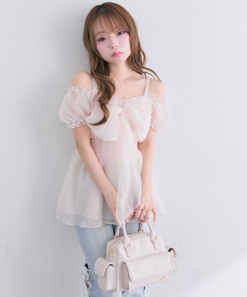 OLIVE des OLIVE(オリーブデオリーブ)の「フェアリーチュニック(チュニック・レディース・ブラック/ピンク/オフホワイト・FREE)」の21枚目の写真