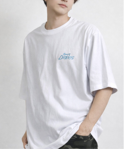 Dickies(ディッキーズ)の「【neos】GENUINE DICKIES ジェニュイン ディッキーズ バック刺繍 ビッグロゴ ハーフスリーブ Tシャツ メンズ レディース ユニセックス(Tシャツ/カットソー・メンズ・ブラック系1/ホワイト系1/ホワイト系2/ブラック系2・MEDIUM/LARGE/X-LARGE)」の2枚目の写真