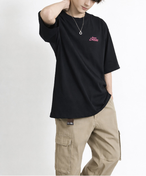 Dickies(ディッキーズ)の「【neos】GENUINE DICKIES ジェニュイン ディッキーズ バック刺繍 ビッグロゴ ハーフスリーブ Tシャツ メンズ レディース ユニセックス(Tシャツ/カットソー・メンズ・ブラック系1/ホワイト系1/ホワイト系2/ブラック系2・MEDIUM/LARGE/X-LARGE)」の17枚目の写真