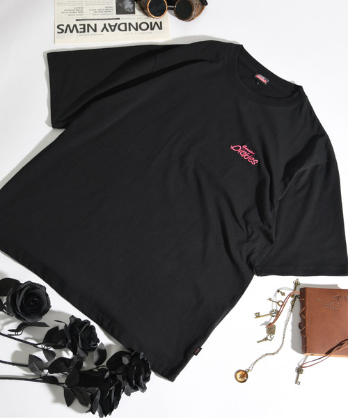 Dickies(ディッキーズ)の「【neos】GENUINE DICKIES ジェニュイン ディッキーズ バック刺繍 ビッグロゴ ハーフスリーブ Tシャツ メンズ レディース ユニセックス(Tシャツ/カットソー・メンズ・ブラック系1/ホワイト系1/ホワイト系2/ブラック系2・MEDIUM/LARGE/X-LARGE)」の21枚目の写真