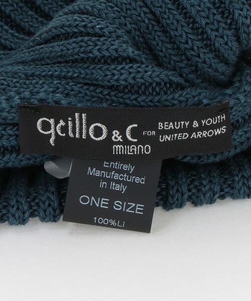 GRILLO(グリーロ)の「<GRILLO>リネン ニット キャップ(ニットキャップ/ビーニー・メンズ・ブラック/ライトグレー/コバルトブルー・FREE)」の11枚目の写真