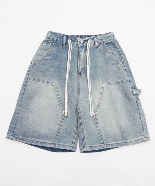 Crownor(クラウノアー)の「ワイドバギー デニムペインターパンツ(その他パンツ・メンズ・ブラック/サックスブルー・LARGE/MEDIUM)」の12枚目の写真