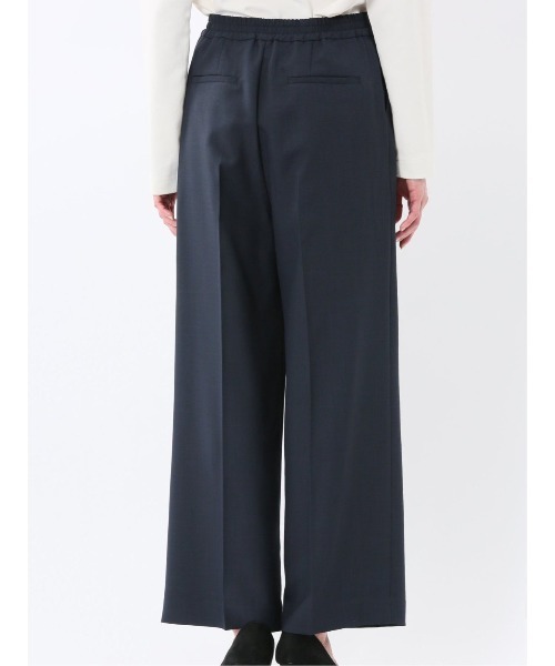 m.f.editorial(エムエフエディトリアル)の「【ストレッチ ウォッシャブル UVカット イージーケア】m.f.エディトリアル レディース D管付き ラップ パンツ 紺(スラックス・レディース・ネイビー・MEDIUM/LARGE/X-LARGE/S)」の9枚目の写真
