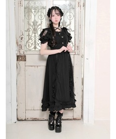 ラッフルロングワンピース（ワンピース）｜couture BY ROJITA