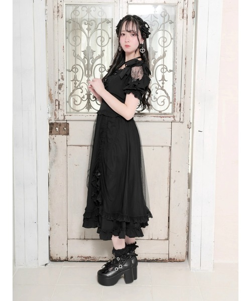 NOEMIE（ノエミー）の「ショルダーリボンドロストプリンセスロングワンピース（ワンピース・レディース・オフホワイト・M）」の11枚目の写真