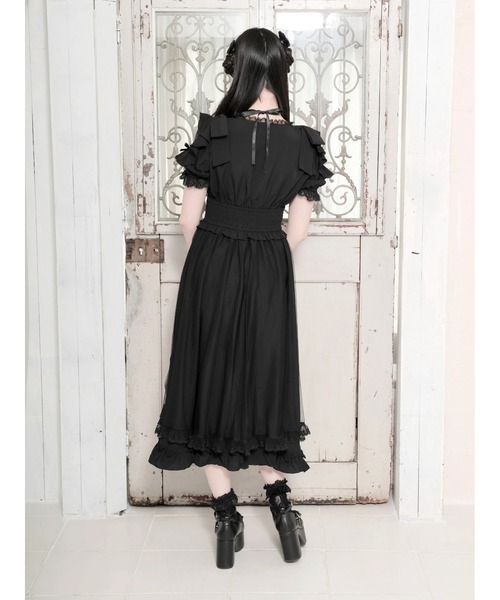 NOEMIE（ノエミー）の「ショルダーリボンドロストプリンセスロングワンピース（ワンピース・レディース・オフホワイト・M）」の12枚目の写真