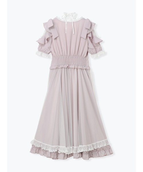 NOEMIE（ノエミー）の「ショルダーリボンドロストプリンセスロングワンピース（ワンピース・レディース・オフホワイト・M）」の16枚目の写真