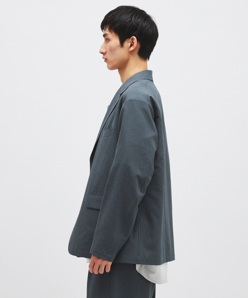 JOURNAL STANDARD(ジャーナルスタンダード)の「EVALET / エバレット ギンガム チェック フィールド ジャケット(テーラードジャケット・メンズ・コバルトブルー/ブラック/グレー・SMALL/MEDIUM/LARGE)」の19枚目の写真