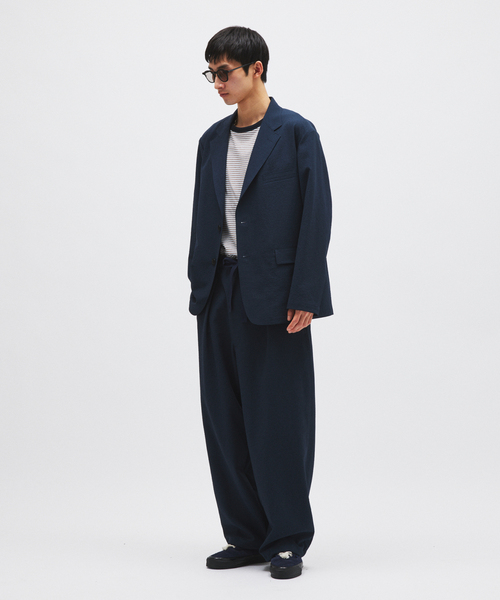 JOURNAL STANDARD(ジャーナルスタンダード)の「EVALET / エバレット ギンガム チェック フィールド ジャケット(テーラードジャケット・メンズ・コバルトブルー/ブラック/グレー・SMALL/MEDIUM/LARGE)」の14枚目の写真