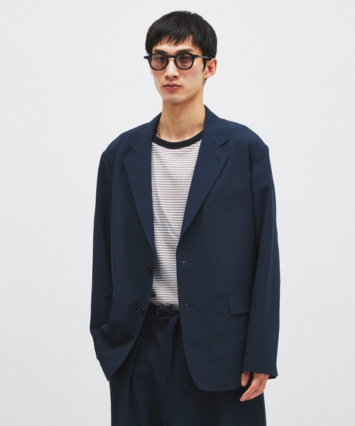 JOURNAL STANDARD(ジャーナルスタンダード)の「EVALET / エバレット ギンガム チェック フィールド ジャケット(テーラードジャケット・メンズ・コバルトブルー/ブラック/グレー・SMALL/MEDIUM/LARGE)」の12枚目の写真