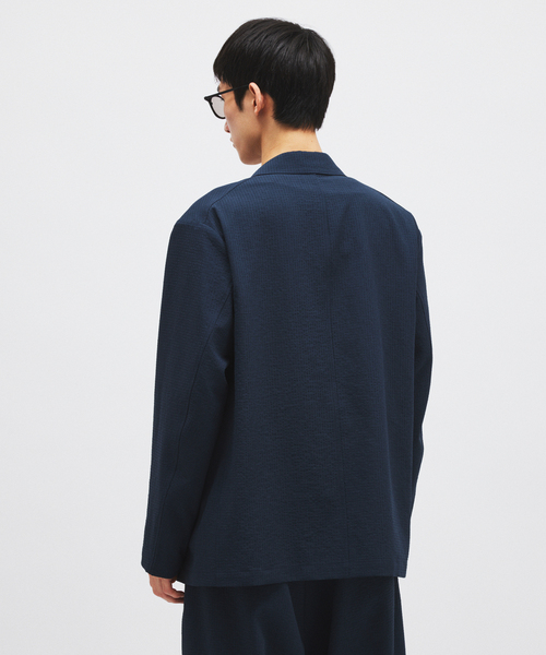 JOURNAL STANDARD(ジャーナルスタンダード)の「EVALET / エバレット ギンガム チェック フィールド ジャケット(テーラードジャケット・メンズ・コバルトブルー/ブラック/グレー・SMALL/MEDIUM/LARGE)」の10枚目の写真