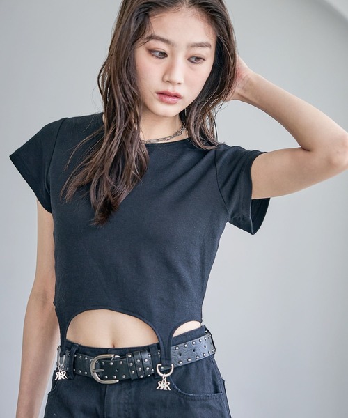 repipi armario（レピピ アルマリオ）の「スタッズベルト（ベルト・キッズ・ブラック・FREE）」の3枚目の写真