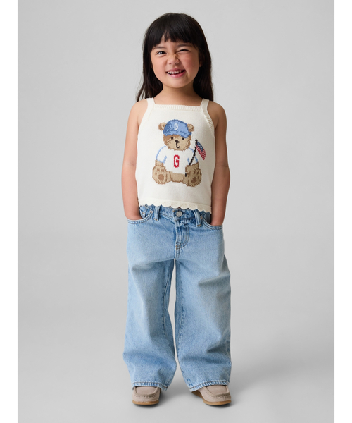 GAP(ギャップ)の「ブラナンベア アメリカーナ ニットタンクトップ (幼児・ベビー)(ニット/セーター・キッズ・アイボリー・80cm/90cm)」の1枚目の写真