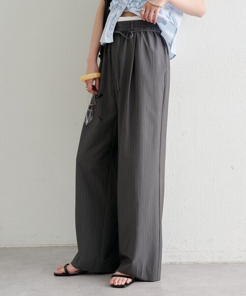 セール】【涼しい素材にリニューアル】26SS Wベルトパンツ（スラックス