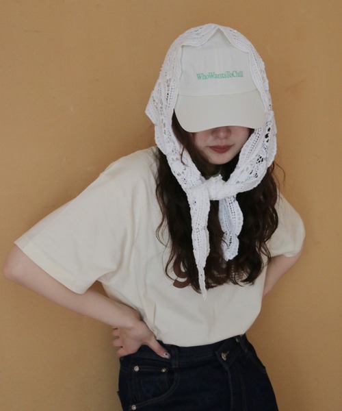 cheriella（シェリエラ）の「【cheriella】マルチWAYレーススカーフ  MULTI-WAY LACE SCARF（バンダナ/スカーフ・レディース・オフホワイト/ブラック/ベージュ・FREE）」の10枚目の写真