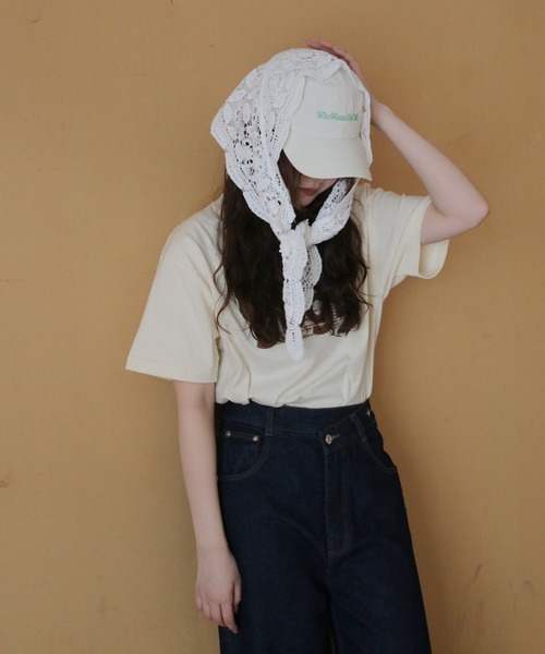 cheriella（シェリエラ）の「【cheriella】マルチWAYレーススカーフ  MULTI-WAY LACE SCARF（バンダナ/スカーフ・レディース・オフホワイト/ブラック/ベージュ・FREE）」の11枚目の写真