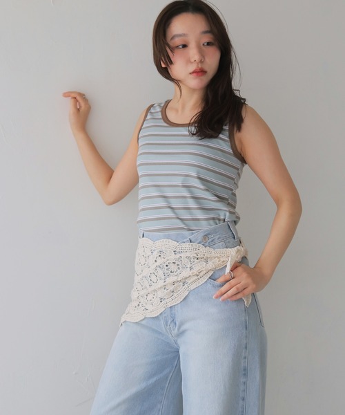 cheriella（シェリエラ）の「【cheriella】マルチWAYレーススカーフ  MULTI-WAY LACE SCARF（バンダナ/スカーフ・レディース・オフホワイト/ブラック/ベージュ・FREE）」の17枚目の写真