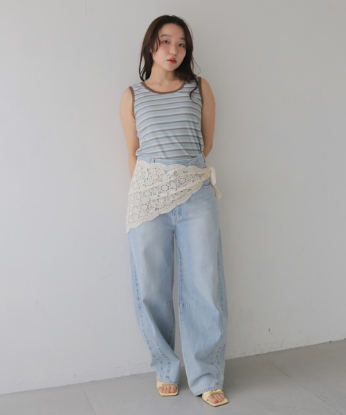 cheriella（シェリエラ）の「【cheriella】マルチWAYレーススカーフ  MULTI-WAY LACE SCARF（バンダナ/スカーフ・レディース・オフホワイト/ブラック/ベージュ・FREE）」の18枚目の写真