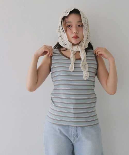 cheriella（シェリエラ）の「【cheriella】マルチWAYレーススカーフ  MULTI-WAY LACE SCARF（バンダナ/スカーフ・レディース・オフホワイト/ブラック/ベージュ・FREE）」の21枚目の写真