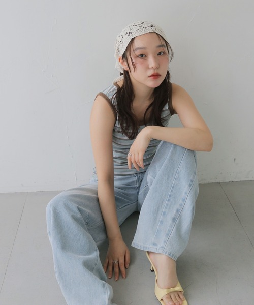 cheriella(シェリエラ)の「【cheriella】マルチWAYレーススカーフ MULTI-WAY LACE SCARF(バンダナ/スカーフ・レディース・オフホワイト/ブラック/ベージュ・FREE)」の19枚目の写真