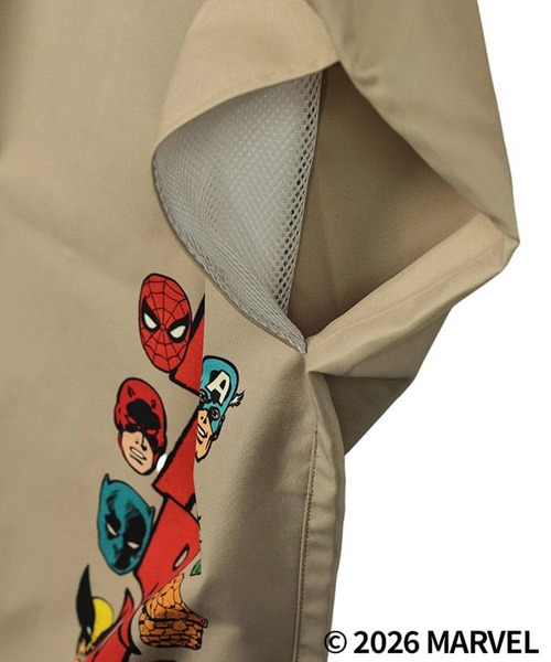 SAKAZEN（サカゼン）の「「MARVEL」ショートパンツ ハーフパンツ 短パン メンズ 大きいサイズ 水着 「アベンジャーズ」「マーベル」 サカゼン80周年記念 オリジナルデザイン（その他パンツ・メンズ・ベージュ・X3(6L～7L)/X2(4L～5L)/X1(3L～4L)）」の5枚目の写真