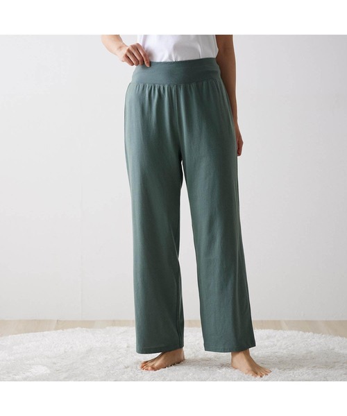 Salalist(サラリスト)の「サラッと快適・ウエストらくちん綿混ルームパンツ【吸水速乾】(その他パンツ・レディース・ネイビー/ミント/オレンジ/ブラウン/ブラック・M/LL/S/L)」の11枚目の写真