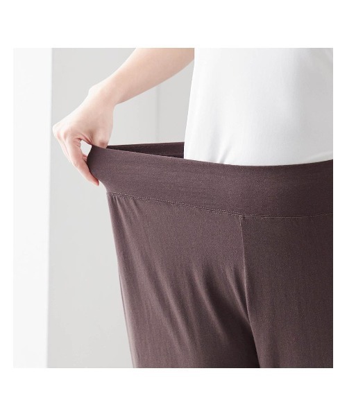 Salalist(サラリスト)の「サラッと快適・ウエストらくちん綿混ルームパンツ【吸水速乾】(その他パンツ・レディース・ネイビー/ミント/オレンジ/ブラウン/ブラック・M/LL/S/L)」の21枚目の写真