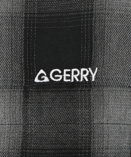 GERRY（ジェリー）の「GERRY (ジェリー) 半袖シャツ オンブレチェック 柄 ロゴ刺繍 やわらか メンズ レディース（シャツ/ブラウス・メンズ・ブルー/ホワイト/ブラック・LL/L/M）」の5枚目の写真