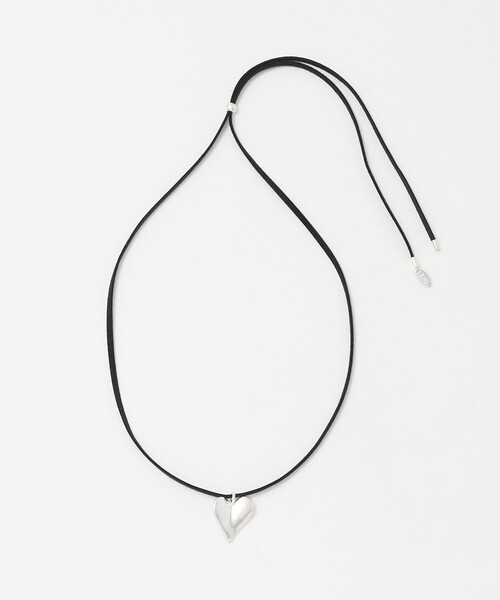 BEAUTY&YOUTH UNITED ARROWS(ビューティーアンドユースユナイテッドアローズ)の「メタル ハートモチーフ コードチョーカー ネックレス(ネックレス・レディース・ブラック/ブラウン系・FREE)」の4枚目の写真