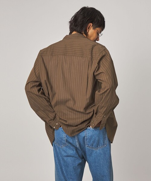 Steven Alan(スティーブンアラン)の「<Steven Alan> AKIHA ストライプ レギュラーカラー シャツ LOOSE(シャツ/ブラウス・メンズ・ホワイト/モカ・XL/L/M/S)」の22枚目の写真