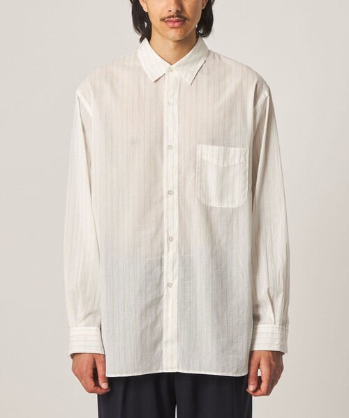 Steven Alan(スティーブンアラン)の「<Steven Alan> AKIHA ストライプ レギュラーカラー シャツ LOOSE(シャツ/ブラウス・メンズ・ホワイト/モカ・XL/L/M/S)」の21枚目の写真