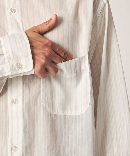Steven Alan(スティーブンアラン)の「<Steven Alan> AKIHA ストライプ レギュラーカラー シャツ LOOSE(シャツ/ブラウス・メンズ・ホワイト/モカ・XL/L/M/S)」の15枚目の写真