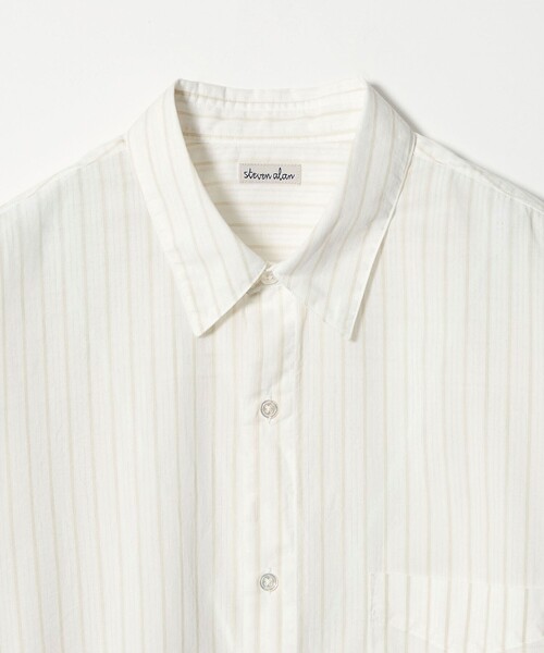 Steven Alan(スティーブンアラン)の「<Steven Alan> AKIHA ストライプ レギュラーカラー シャツ LOOSE(シャツ/ブラウス・メンズ・ホワイト/モカ・XL/L/M/S)」の12枚目の写真