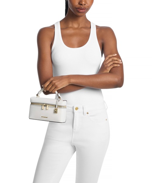 MICHAEL KORS(マイケルコース)の「JANA レザー コンバーチブル クロスボディバッグ エクストラスモール(ショルダーバッグ・レディース・ホワイト系・FREE)」の2枚目の写真