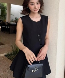 DECORATIVE FRILL GILET(デコラティブフリルジレ)