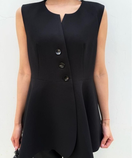 BIRTHDAY BASH(バースデイバッシュ)の「DECORATIVE FRILL GILET(デコラティブフリルジレ)(その他トップス・レディース・ブラック・SMALL/MEDIUM)」の11枚目の写真