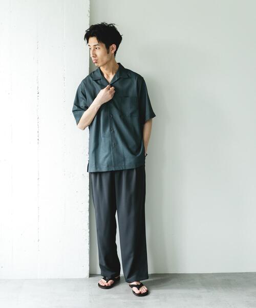 URBAN RESEARCH DOORS（アーバンリサーチドアーズ）の「セオアルファアプリントオープンカラーシャツ（シャツ/ブラウス・メンズ・ブルー系その他/グレー系その他・LARGE/MEDIUM）」の8枚目の写真