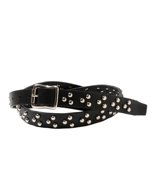 COOTIE PRODUCTIONS(クーティープロダクションズ)の「Narrow Studs Belt(ベルト・メンズ・ブラック・LARGE/MEDIUM/SMALL)」の4枚目の写真