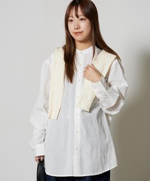 Garance et VioLette/ギャランスエトヴィオレット stand collar shirt スタンドカラーシャツ 秋 秋服 2026年秋冬
