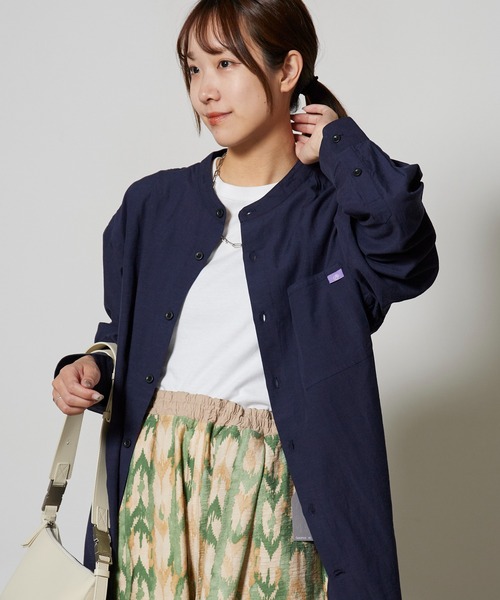 Garance et VioLette（ギャランスエトヴィオレット）の「Garance et VioLette/ギャランスエトヴィオレット stand collar shirt スタンドカラーシャツ 秋 秋服 2026年秋冬（シャツ/ブラウス・レディース・ホワイト/ブラック/イエロー・2）」の3枚目の写真