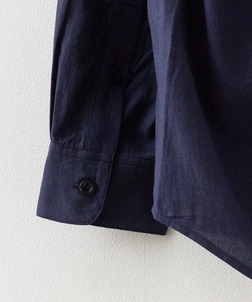Garance et VioLette（ギャランスエトヴィオレット）の「Garance et VioLette/ギャランスエトヴィオレット stand collar shirt スタンドカラーシャツ 秋 秋服 2026年秋冬（シャツ/ブラウス・レディース・ホワイト/ブラック/イエロー・2）」の12枚目の写真