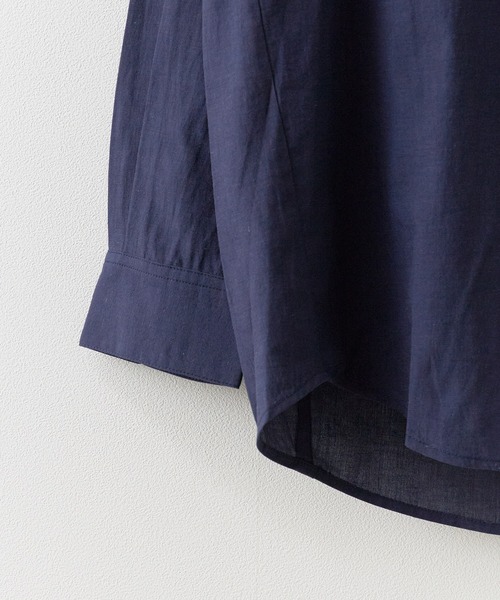 Garance et VioLette（ギャランスエトヴィオレット）の「Garance et VioLette/ギャランスエトヴィオレット stand collar shirt スタンドカラーシャツ 秋 秋服 2026年秋冬（シャツ/ブラウス・レディース・ホワイト/ブラック/イエロー・2）」の9枚目の写真
