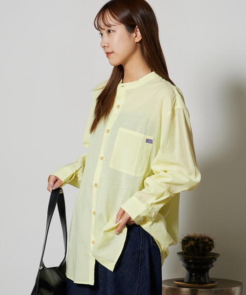 Garance et VioLette（ギャランスエトヴィオレット）の「Garance et VioLette/ギャランスエトヴィオレット stand collar shirt スタンドカラーシャツ 秋 秋服 2026年秋冬（シャツ/ブラウス・レディース・ホワイト/ブラック/イエロー・2）」の22枚目の写真