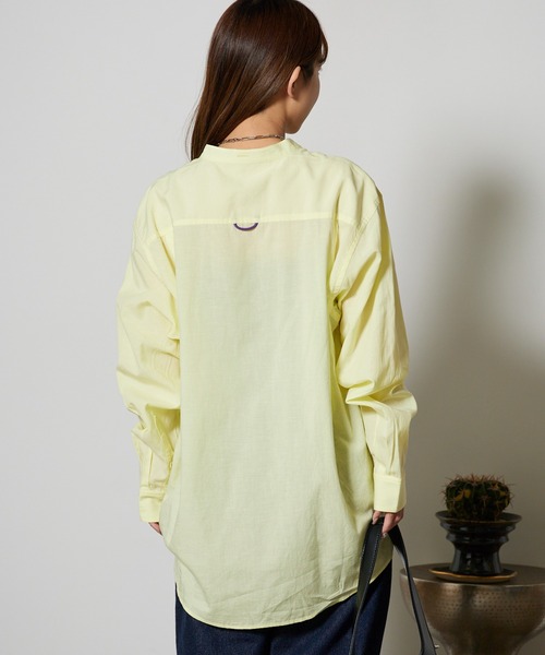 Garance et VioLette（ギャランスエトヴィオレット）の「Garance et VioLette/ギャランスエトヴィオレット stand collar shirt スタンドカラーシャツ 秋 秋服 2026年秋冬（シャツ/ブラウス・レディース・ホワイト/ブラック/イエロー・2）」の20枚目の写真