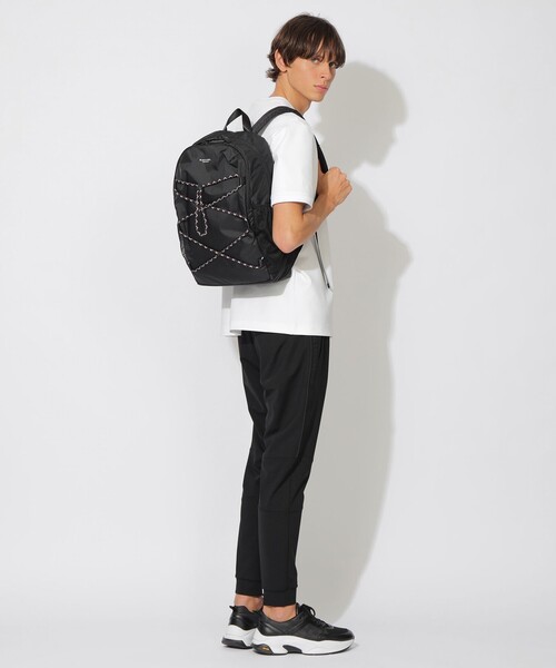 BLACK LABEL CRESTBRIDGE（ブラックレーベル・クレストブリッジ）の「【WEB限定】クレストブリッジチェックドローコードコンビバックパック（バックパック/リュック・メンズ・ブラック・FREE）」の6枚目の写真